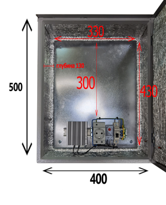 Термошкаф  100ВТ 500Х400Х155 IP66