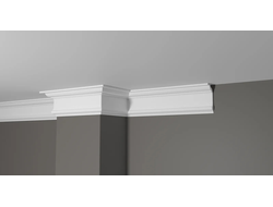 Потолочный плинтус с гладким профилем из дюрополимера Decor Dizayn (Декор Дизайн)-DD502 (80*40*2000)