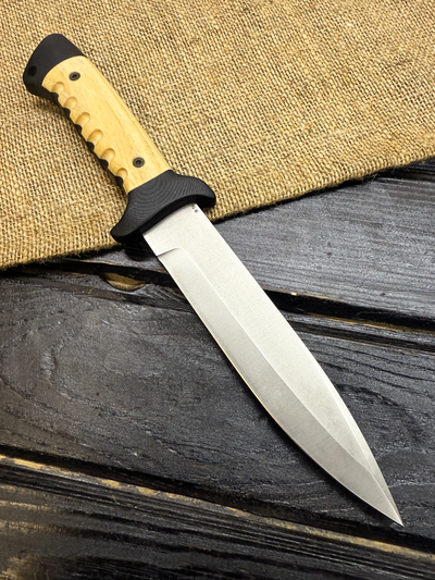 Подарочный нож 6Х9С сталь VG-10, рукоять комбинированная G10 и стабилизированное дерево