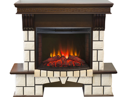 Электрокамин Stone AO с очагом Evrika 25.5 LED