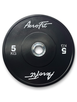 Aerofit AFBD 5кг Бамперные диски для кроссфита, черные
