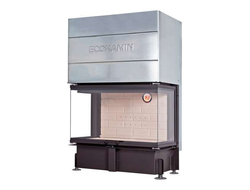 Каминная топка Дельта 1000 P три стекла подовое горение принтинг, Экокамин (Россия)