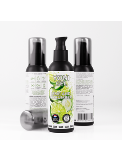 Лубрикант для орального секса SGAN YONI GEL со вкусом лайма и огурца, 100 мл