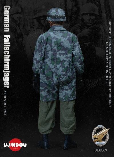 Немецкий парашютист в Арденнах, 1944 г  - КОЛЛЕКЦИОННАЯ ФИГУРКА 1/6 WWII German Fallschirmjager Ardennes 1944 (UD9009) - UJINDOU