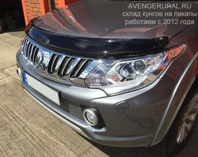 Дефлектор капота EGR (Австралия) на новый Mitsubishi L200 2015-2016-2017-2018- от AvengerUral.ru