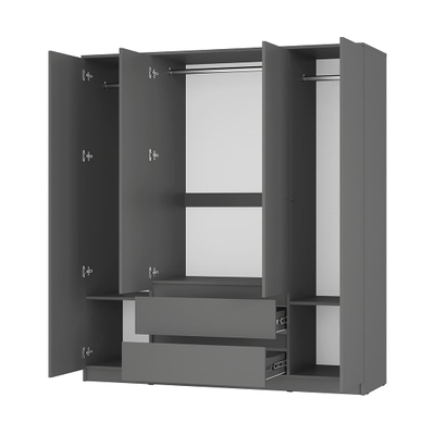 Спальный гарнитур «Симпл» Графит (BTS)