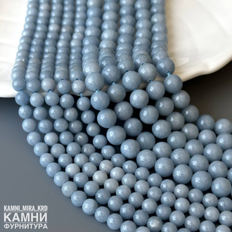 «Ангелит» ангидрит шары 6,1-6,3/8,3-8,5 мм, цена за нить 18 см