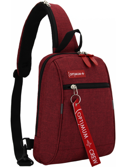 Рюкзак с одной лямкой - сумка на грудь Optimum XXL RL, красный