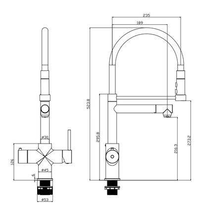 Система мгновенного кипячения воды 4в1 AQUAHOT ROME Chrome (хром)