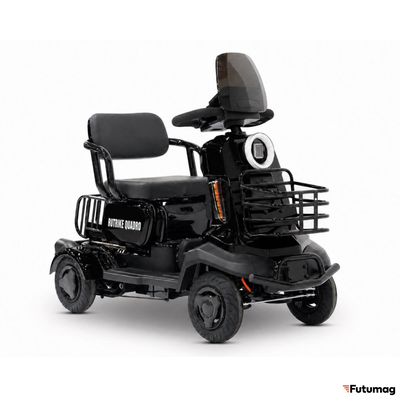 Электроскутер четырехколесный Rutrike Квадро черный