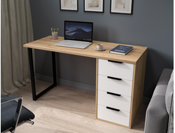 Стол С-402 дуб крафт золотой/меренга