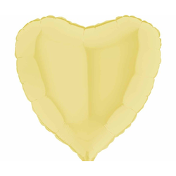Сердце Жёлтое макарун 45см