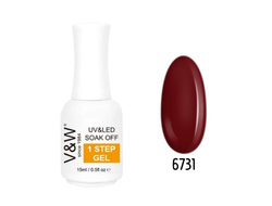 Гель-лак однофазный ONE STEP 15 мл.-- Gel Lac ONE STEP, 15 ml--- 6731