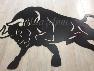 Узор на ворота бык