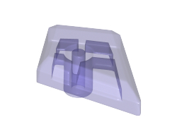 Tile, Modified 1 x 2 Diamond, Trans-Purple (35649 / 6210444)