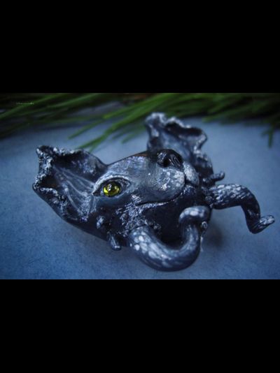 Коллекционная брошь с морским котом "Глубоководный Дэйви Кош"