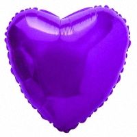 Шар (18&#039;&#039;/46 см) Сердце, Фиолетовый, 1 шт. Артикул: 201500L