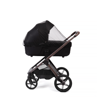 Коляска 2в1 Peppy Monaco Thermo 2026, Black (Черный) рама Коричневая