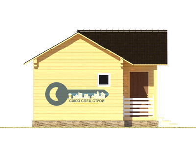 Б-07  ГАБАРИТНЫЕ РАЗМЕРЫ: (5,5Х6М) 1 ЭТАЖ, ОБЩАЯ ПЛОЩАДЬ: 30М²