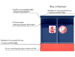 Тип 2.4 Защитно-охранное ограждение с пешеходной галереей | ГОРЗАБОР
