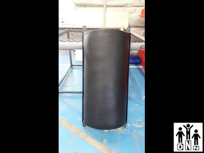 Боксёрская настенная подушка полукруглая 50х100х20 натуральная кожа до 2мм  DNN