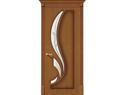 Дверь Межкомнатная "Лилия" Ф-11 (Орех) ПО