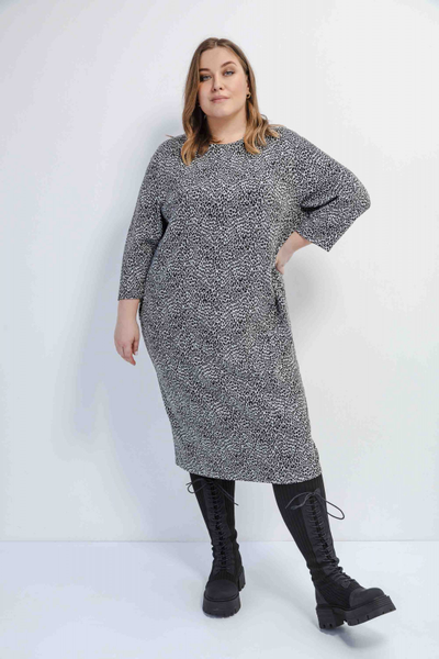 Платье леопард Averi 3932 58-66р