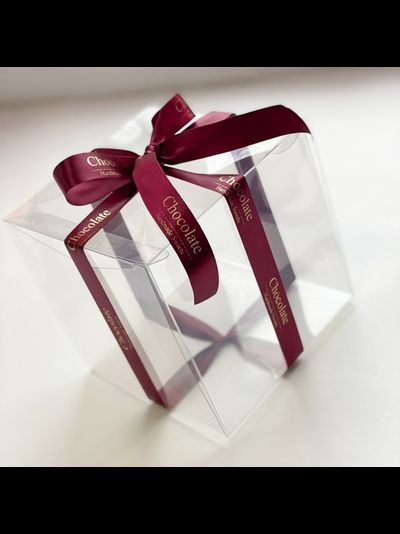 Коробка для пирожных прозр. пластик, 100*100*100мм