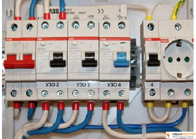 Заменить автомат узо в щитке частного дома в Москве ИВАНМАСТЕР
