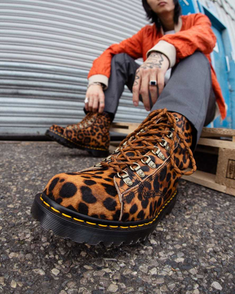 Dr. Martens Barton Made In England Leopard