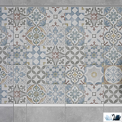 Плитка настенная Laparet Atlas серая микс 08-00-06-2457 20х40 см