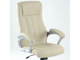 Кресло Barneo K-148 для руководителя бежевая кожа, газлифт 3кл, PU-27