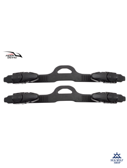 Ремешки для ласт Keep Diving #2 41,5/2,6см с клипсой (пара)