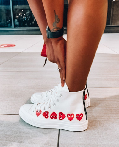 All star converse heart top