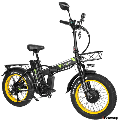 Электровелосипед SYCCYBA H1 (F10) DUAL 23AH желтый