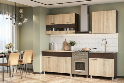 Босфор (2000) Дуб Венге/Дуб Сонома кухонный гарнитур