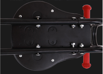 Седло детское Odu 26, быстросъемное, МТВ, черно-красное