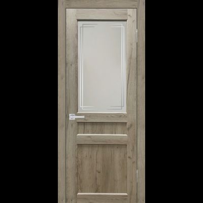 Серия Евро. Евро 29 классика дуб крафт серый остекленная