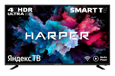Телевизор Harper 55U660TS, 55", 4K, Smart TV  Черный