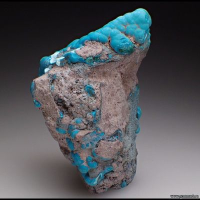 Хризаколла на породе. 70*65*47мм. Конго.