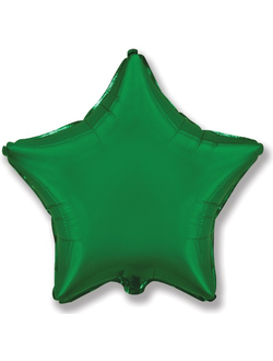 Шар (18''/46 см) Звезда, Зеленый