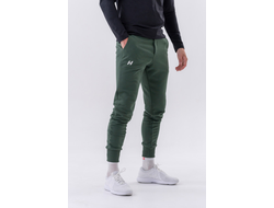Спортивные брюки Slim sweatpants with side pockets “Reset” 321 Зеленые