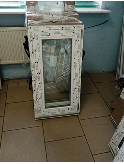 0010-Окно ширина 500 высота 950. Профиль Melke 60 , 32 стеклопакет, ПОВОРОТНО - ОТКИДНОЕ (ПРАВОЕ)