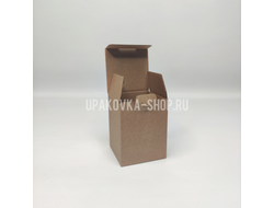 Коробка с откидной крышкой 70*70*90 мм БУРЫЙ