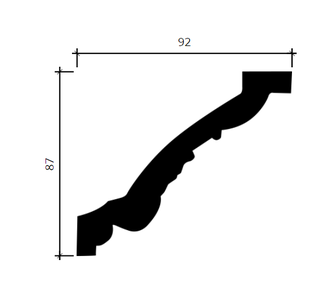 Карниз 1.50.198 - 87*92*2000мм