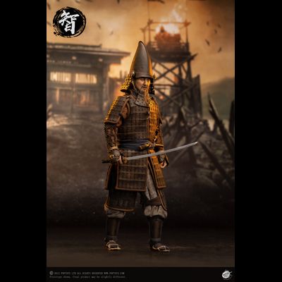 Воин клана Кацумото с веером ("Последний самурай") - КОЛЛЕКЦИОННАЯ ФИГУРКА 1/6 scale Ashigaru Trio Second Bomb Zhi Ashigaru (EX046) - POPTOYS