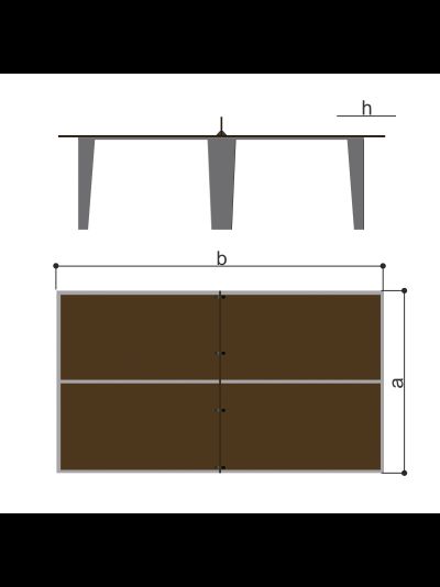 Стол теннисный Romana 203.13.02-01 (встроенная металлическая сетка)