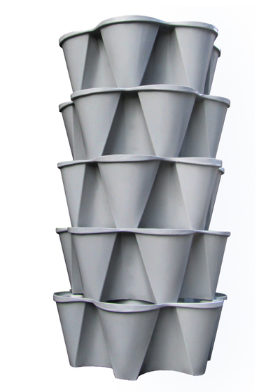 Вертикальная грядка "Лея" (серый)