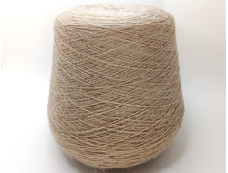 Бобинная пряжа  весовая 82%акрил 10% полиамид  7.5/1 100гр цвет 157 бежевый