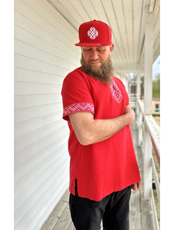 Рубаха с коротким рукавом «Лестница в небо»